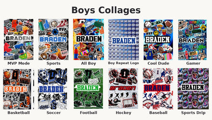 Boys collage choices