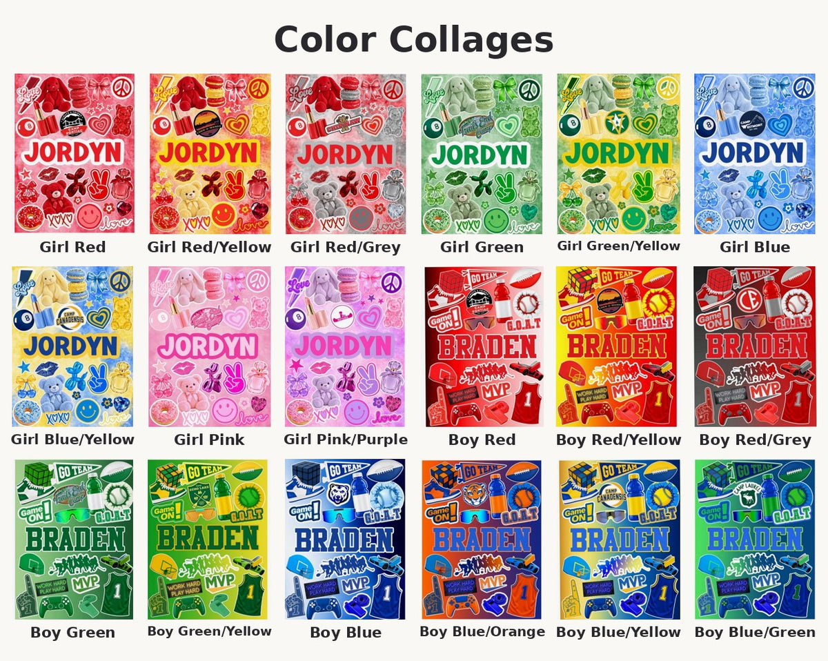 Color collage choices