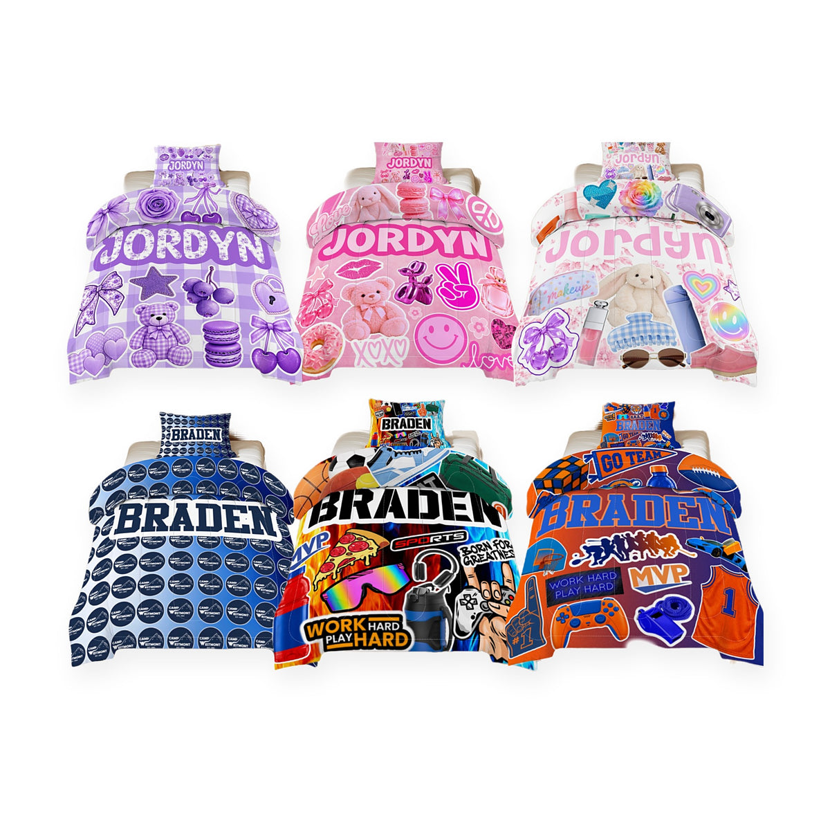Comforter & Pillowcase Set - Pre-Designed Collages