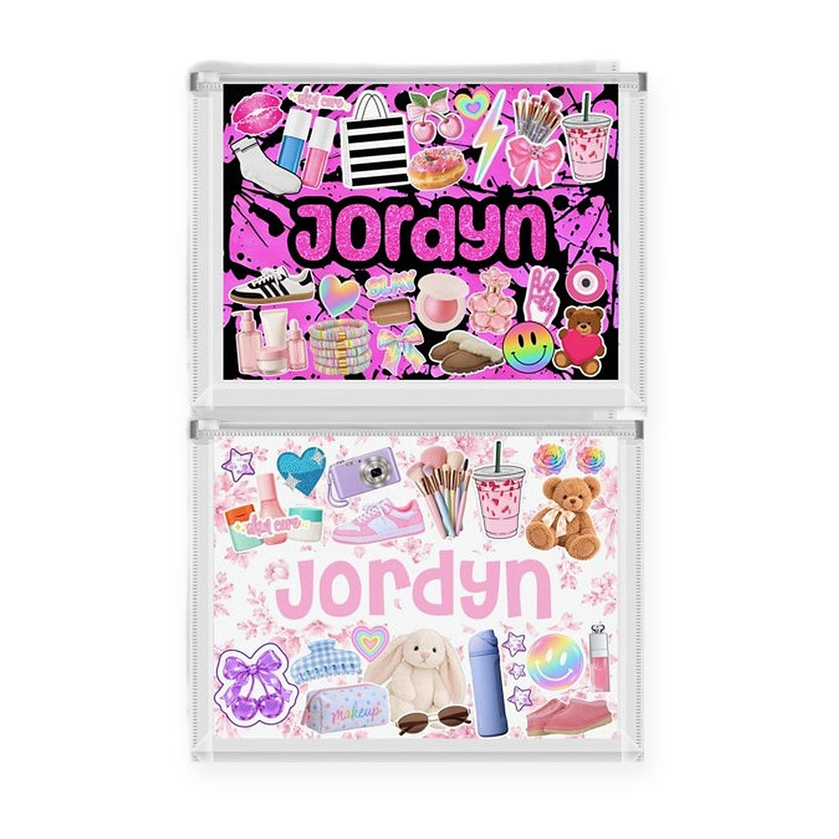 Personalized Clear Letter Pouch, another design
