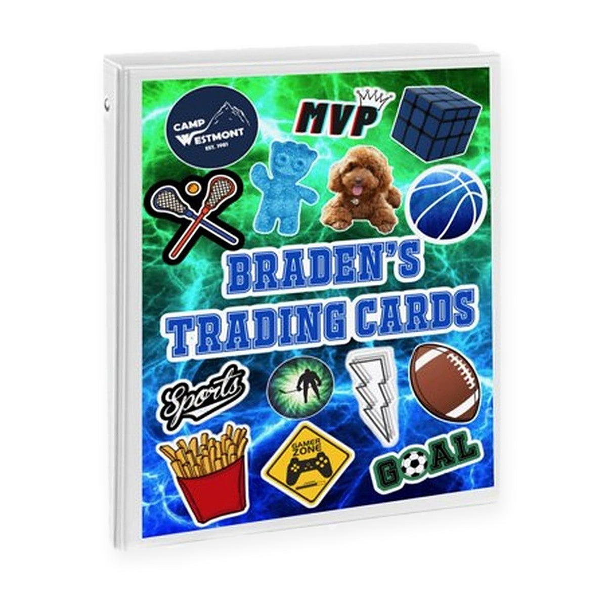Personalized Trading Card Book, another design
