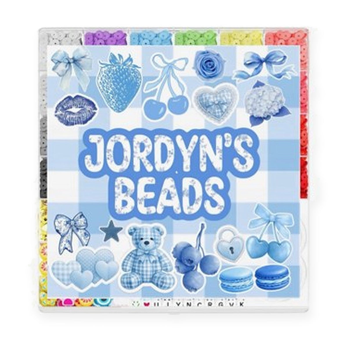 Personalized Clay Bead Kit, another design
