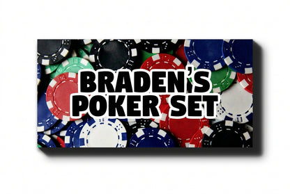 Personalized Poker Chip Set