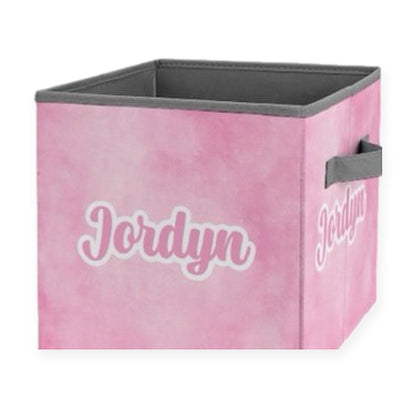 Personalized Fabric Storage Bin