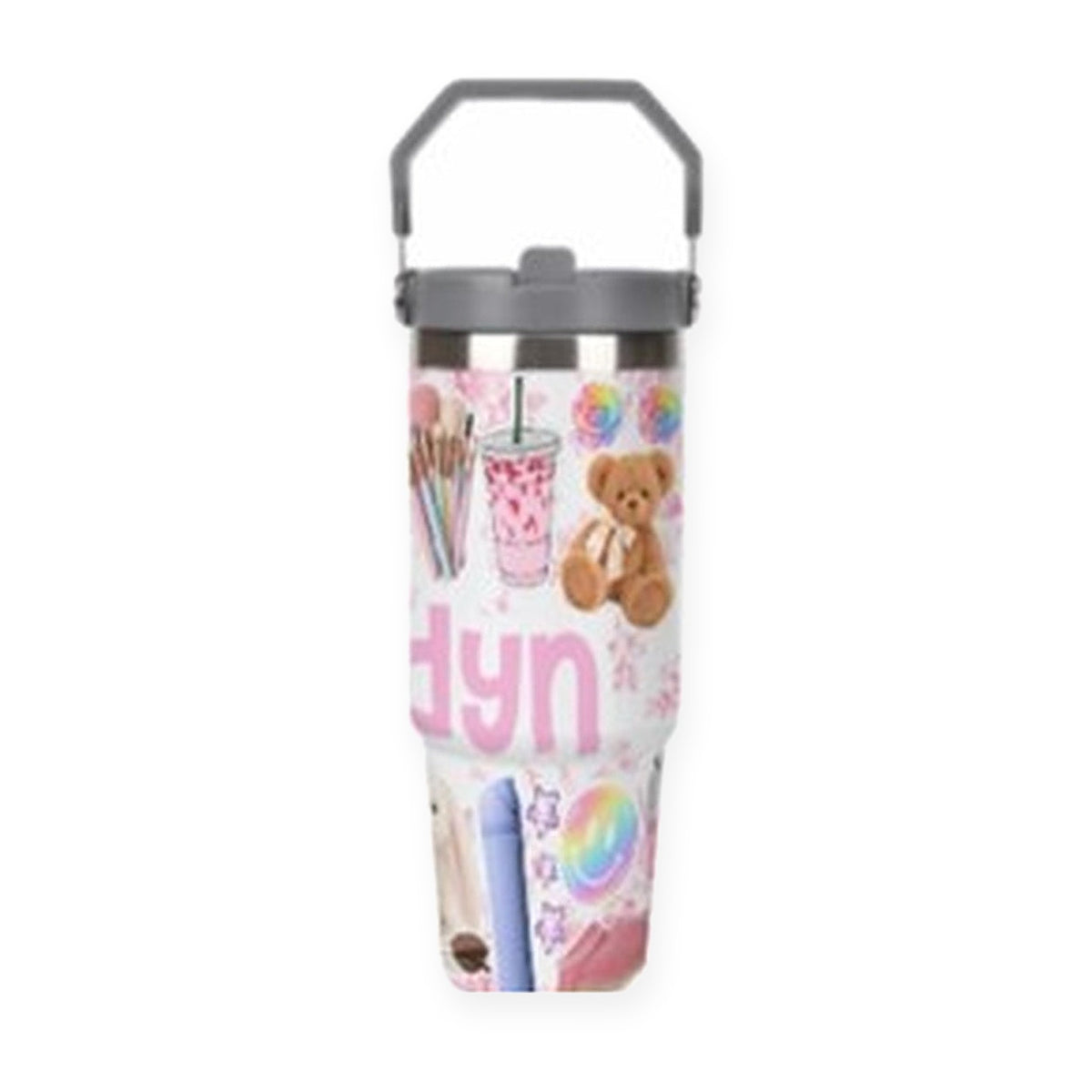 Personalized Straw Lid Water Bottle
