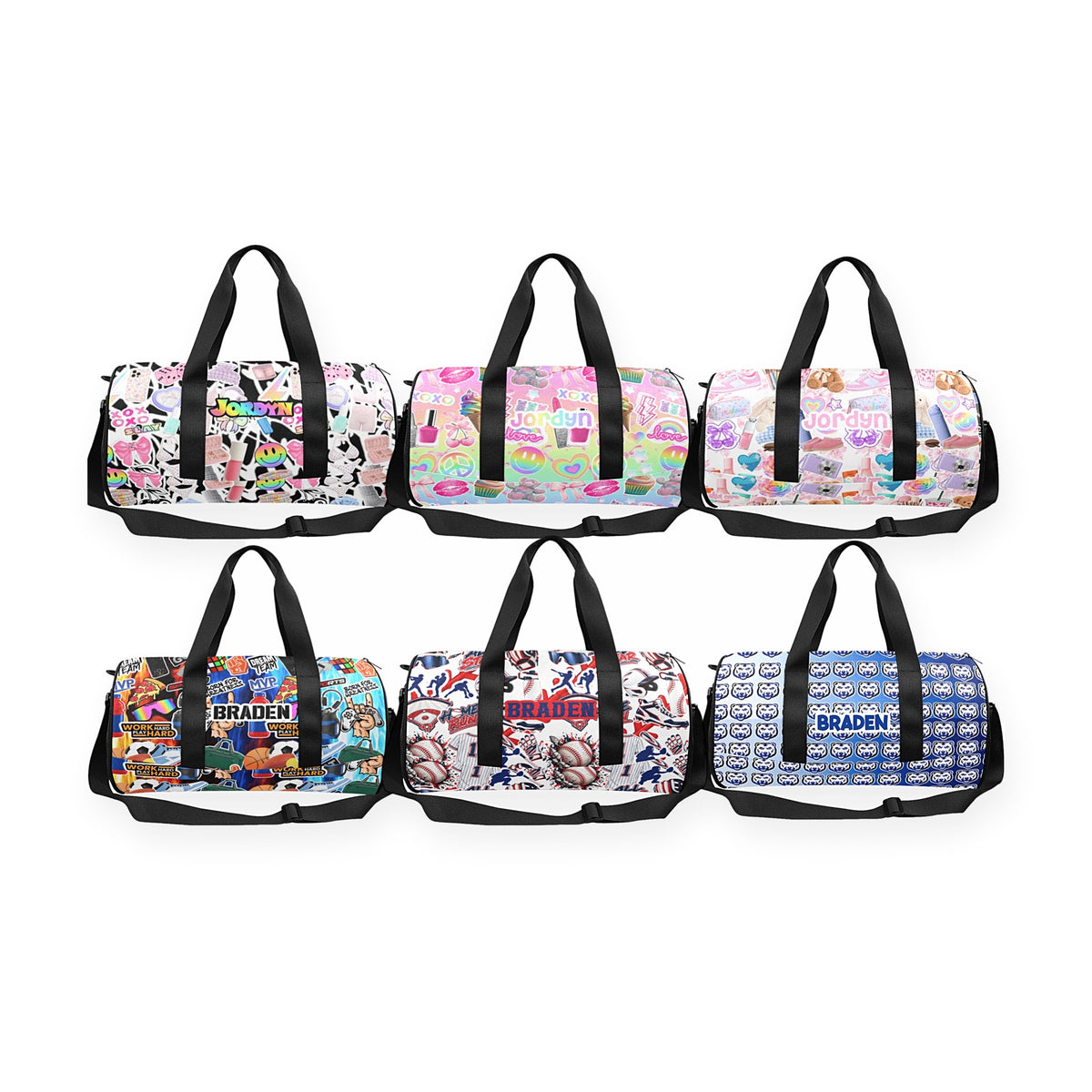 Duffle Bag - Pre-Designed Collages