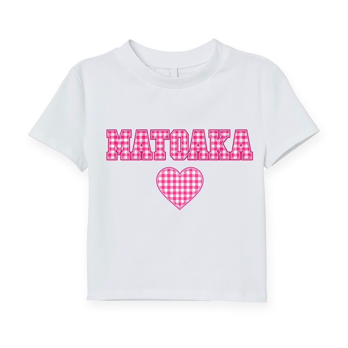 Gingham Heart Camp Tee