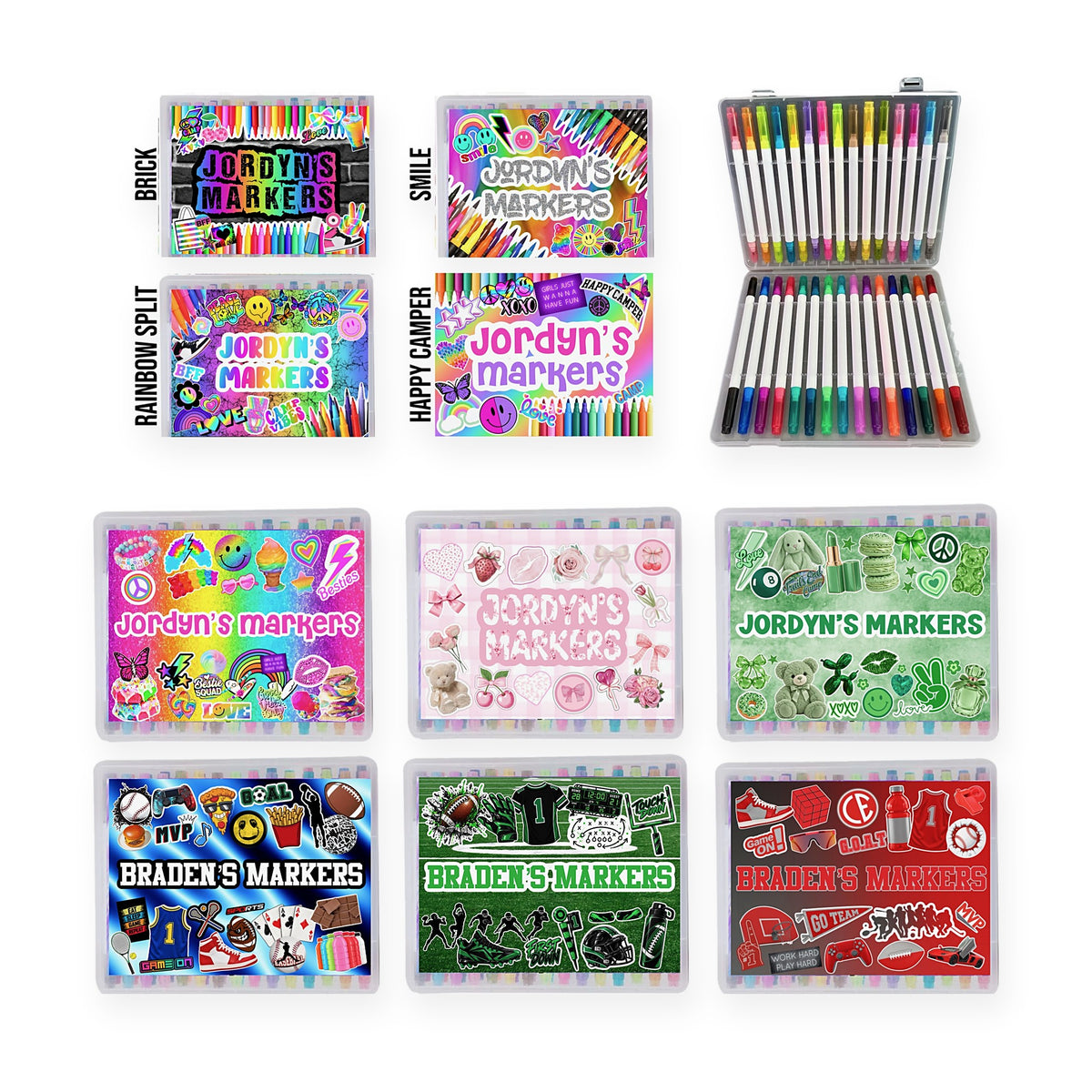 Marker Set - Pre-Designed Collages