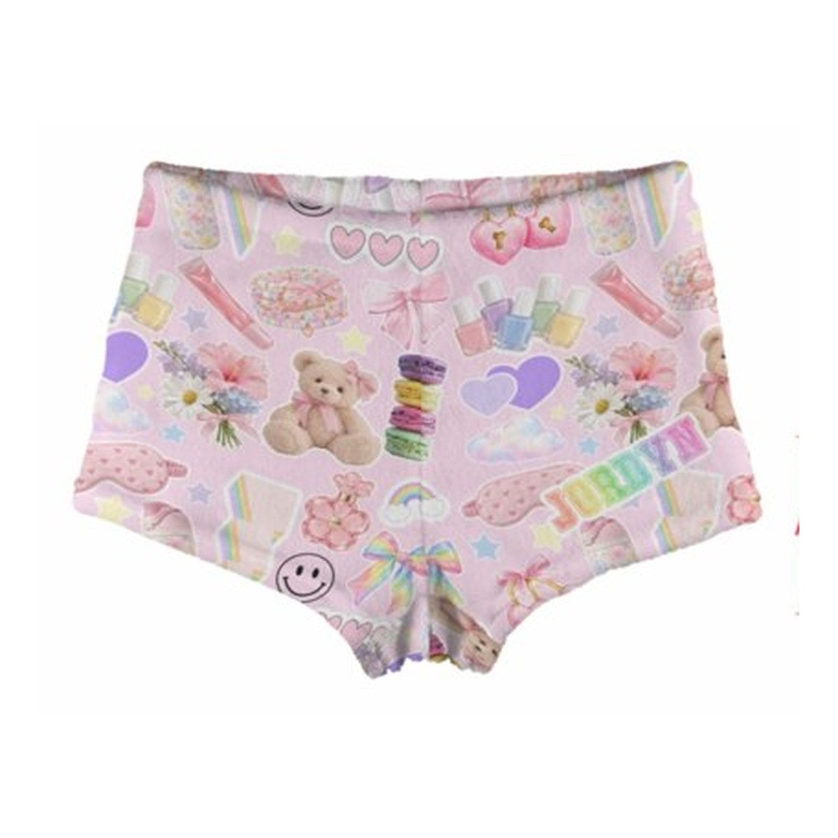 Personalized Fuzzy Shorts, another design