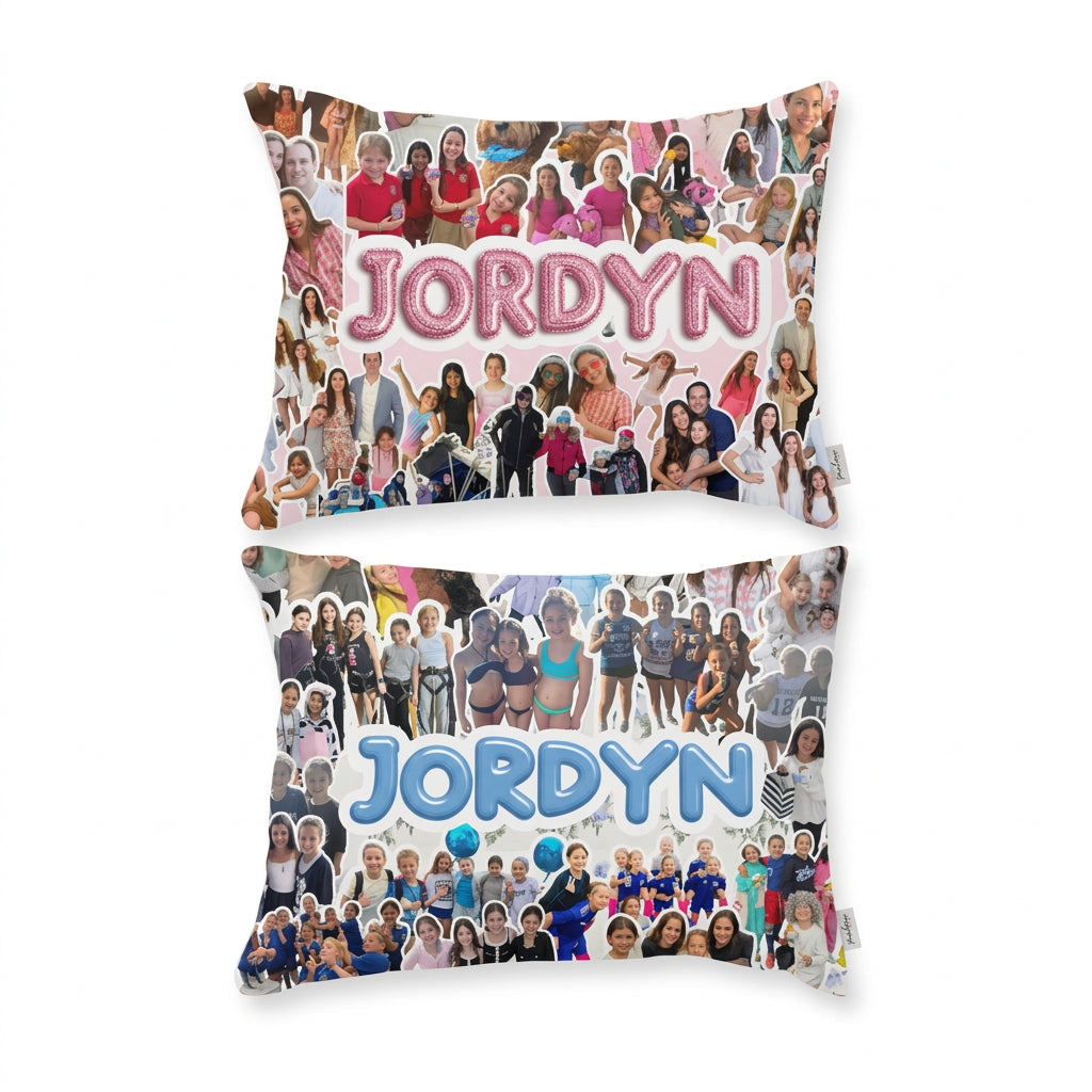 Personalized Photo Collage Pillowcase, another design