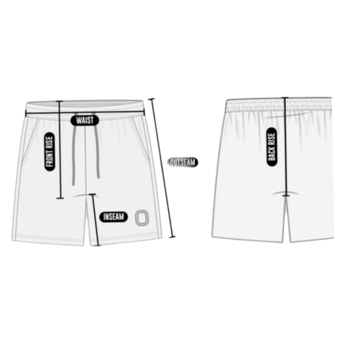 Custom Press Custom Sublimated Shorts Size Chart - How to Measure Chart