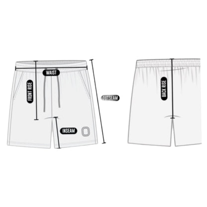 Custom Press Custom Sublimated Shorts Size Chart - How to Measure Chart