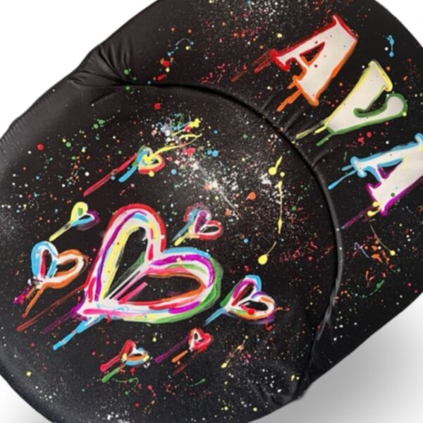 Painted Heart Camp Chair