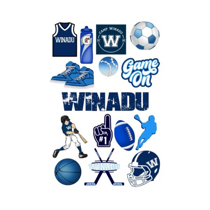 Sports Camp Sticker Sheet (2025)