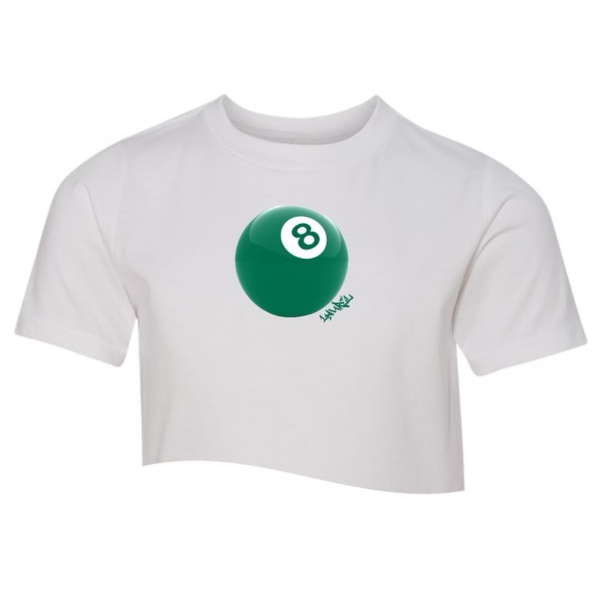 8 Ball - Girl's Cap Sleeve Shirt - Custom Press