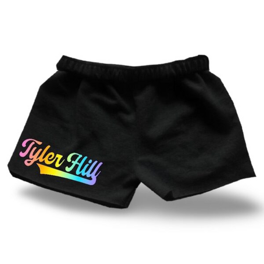 Pastel Rainbow Camp Cut Sweatshorts