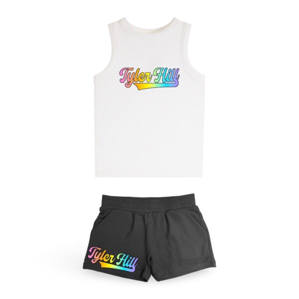 Pastel Rainbow Camp Suzette Tank Top (Youth)