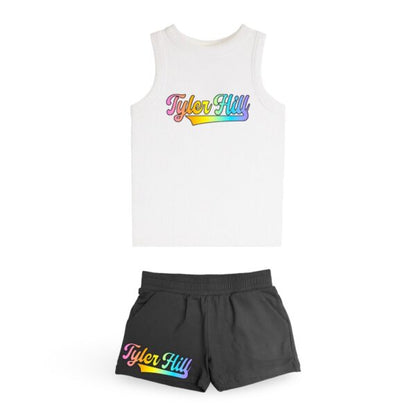 Pastel Rainbow Camp Suzette Tank Top (Youth)