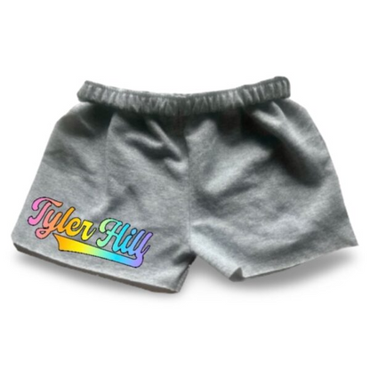 Pastel Rainbow Camp Cut Sweatshorts