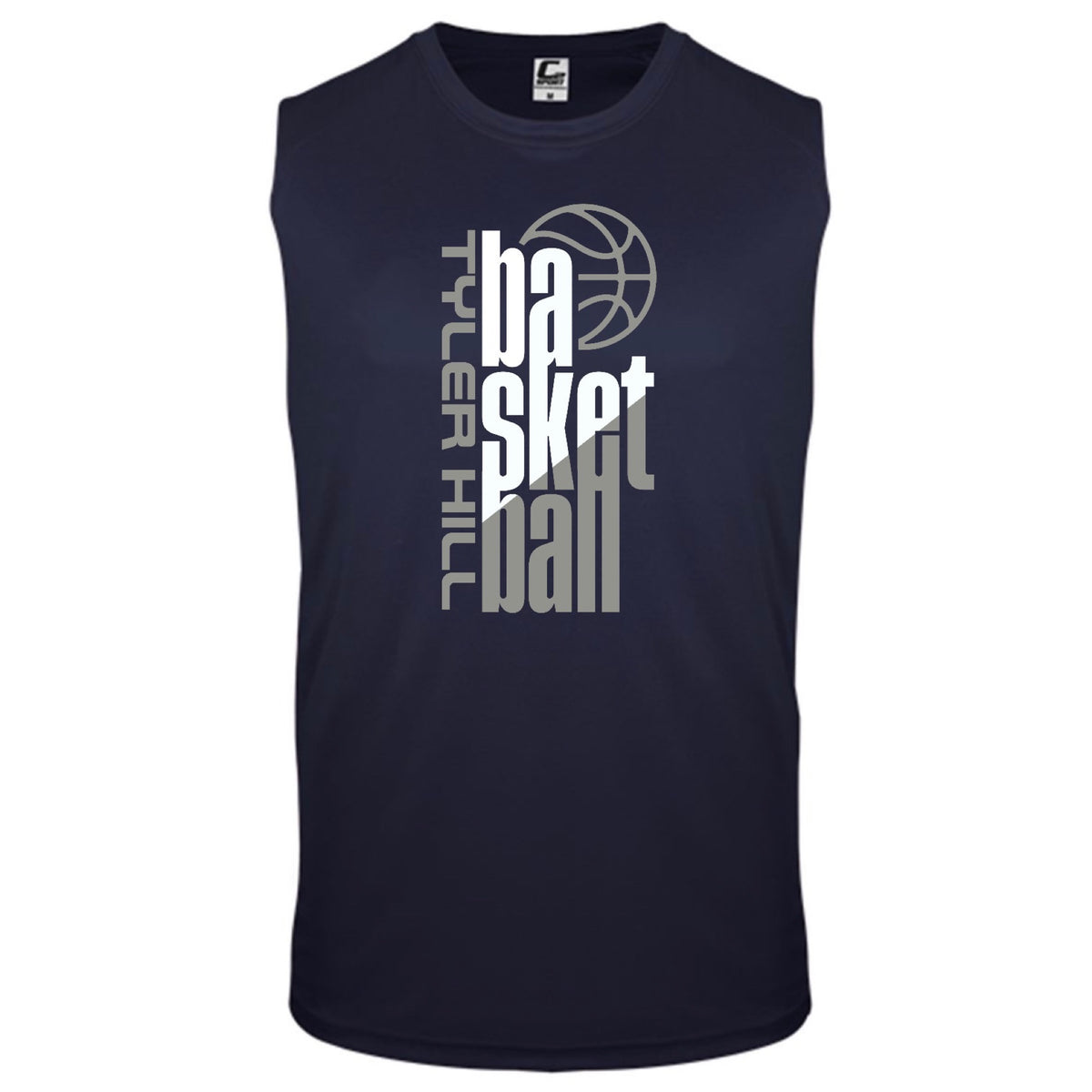Vertical Basketball Shirt - Custom Press