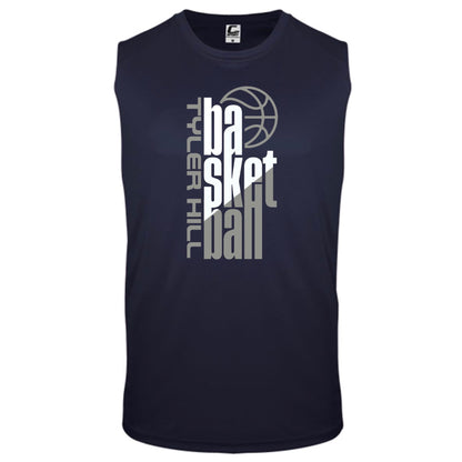 Vertical Basketball Shirt - Custom Press