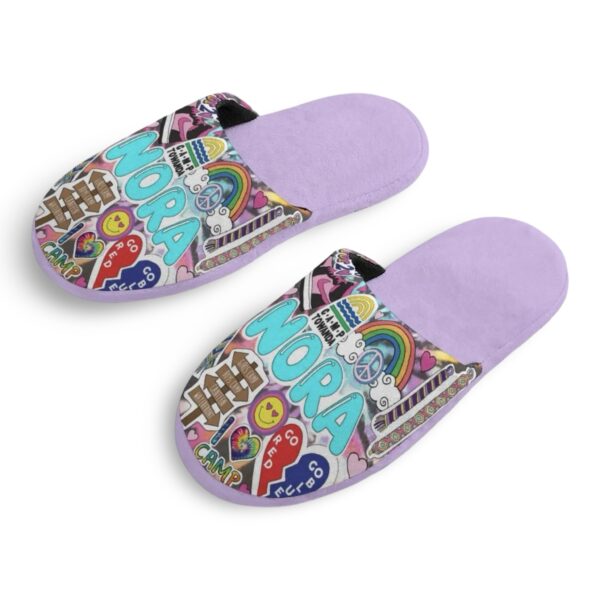 Camp Girls Fuzzy Slippers