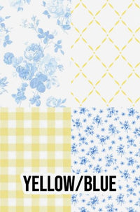 Fancy Floral - Yellow/Blue
