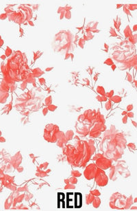 Large Floral - Red