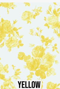 Large Floral - Yellow