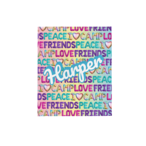 1 FEATURE I Love Camp Balloon Fleece Blanket Personalized