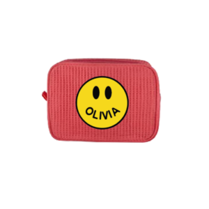 1-FEATURE Name Smile Personalized Waffle Makeup Bag