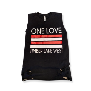 1-FEATURE One Love Distressed Camp Shirt