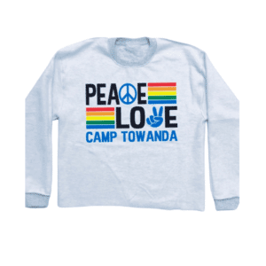 1 FEATURE Peace Love Rainbows Sweatshirt