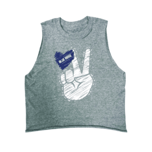 1 FEATURE Scribble Peace Fingers Shirt