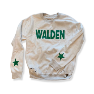 2-Inside Out Distressed Star Crewneck