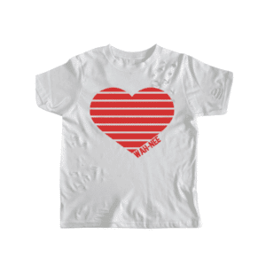 2 Striped Heart Camp Shirt