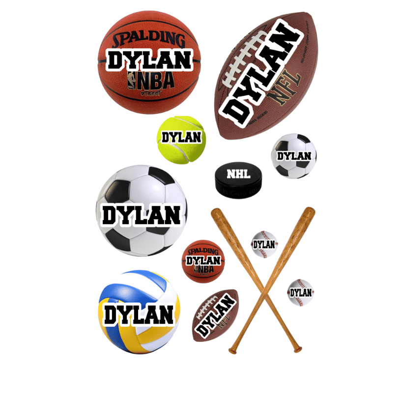 Personalized Cling It Sheet CI-30 Sports