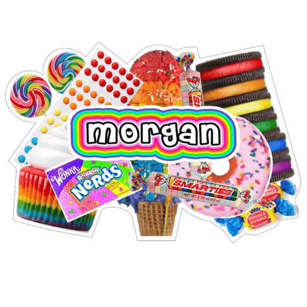 Personalized Cling It Sweets Cut Out