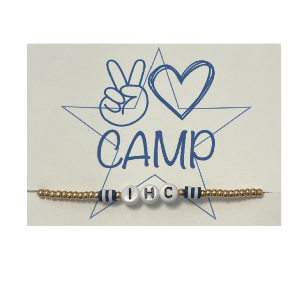 IHC Gold Bead Bracelet with Camp Colors IHC Gold Bead Bracelet with Camp Colors