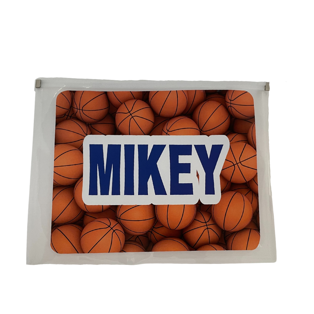 Zipper Folio – Mikey with Basketballs
