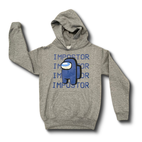 Gray Impostor Hoodie - Youth Medium Gray Impostor Hoodie - Youth Medium