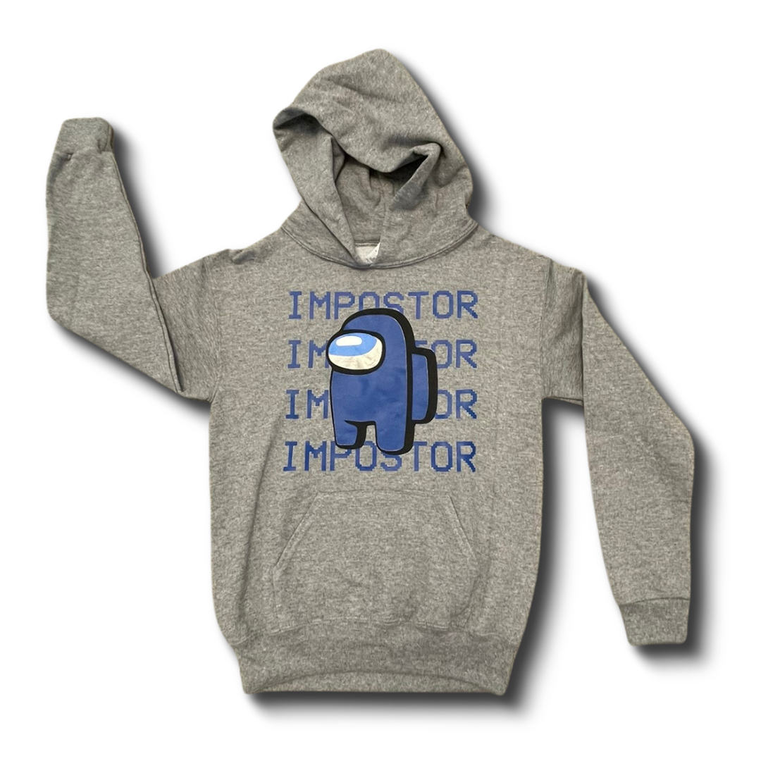 Gray Impostor Hoodie – Youth Medium