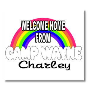 Welcome Home Decal - 12" x 18" Rainbow (#1)