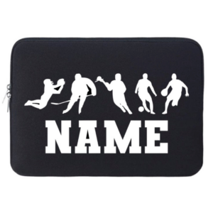 Sport Silhouettes Personalized Laptop Sleeve