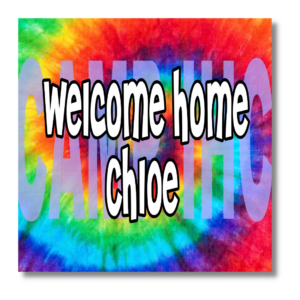 Welcome Home Decal - 12" x 18" Tie Dye (#5)
