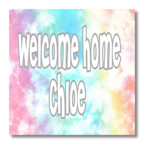 Welcome Home Decal - 12" x 18" Pastels (#11)