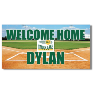 Welcome Home Banner - Baseball Field