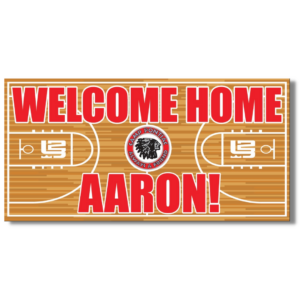 Welcome Home Banner - Basketball Court