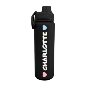 Mini Hearts Personalized Water Bottle