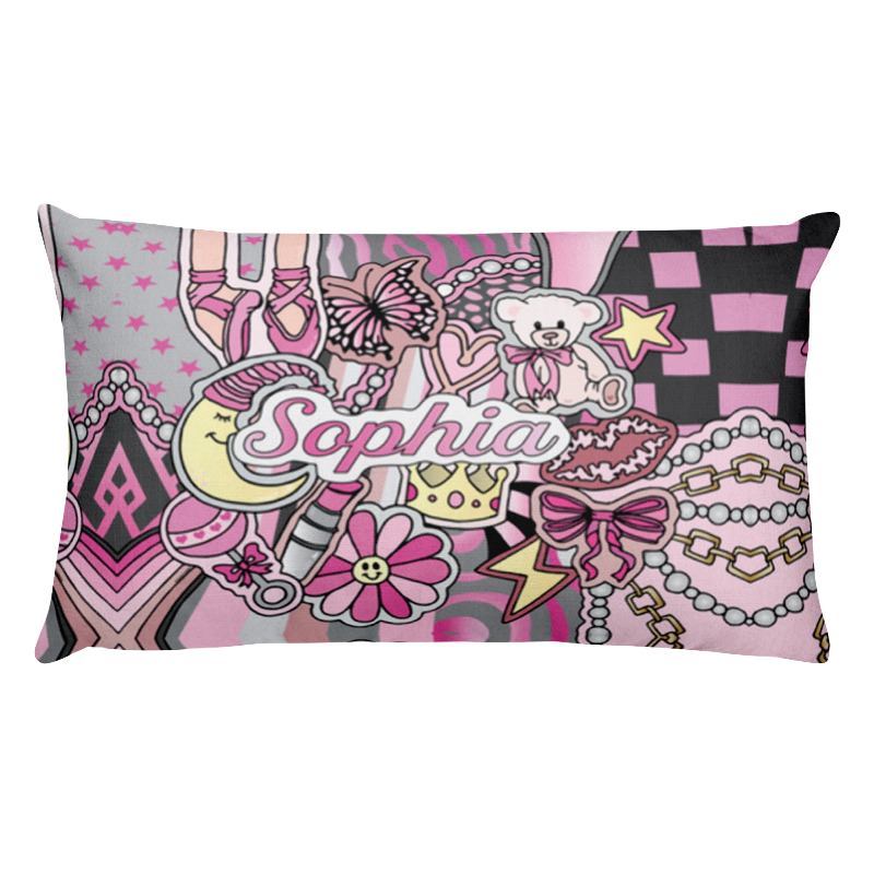 Baby Girl Lullaby Throw Pillow